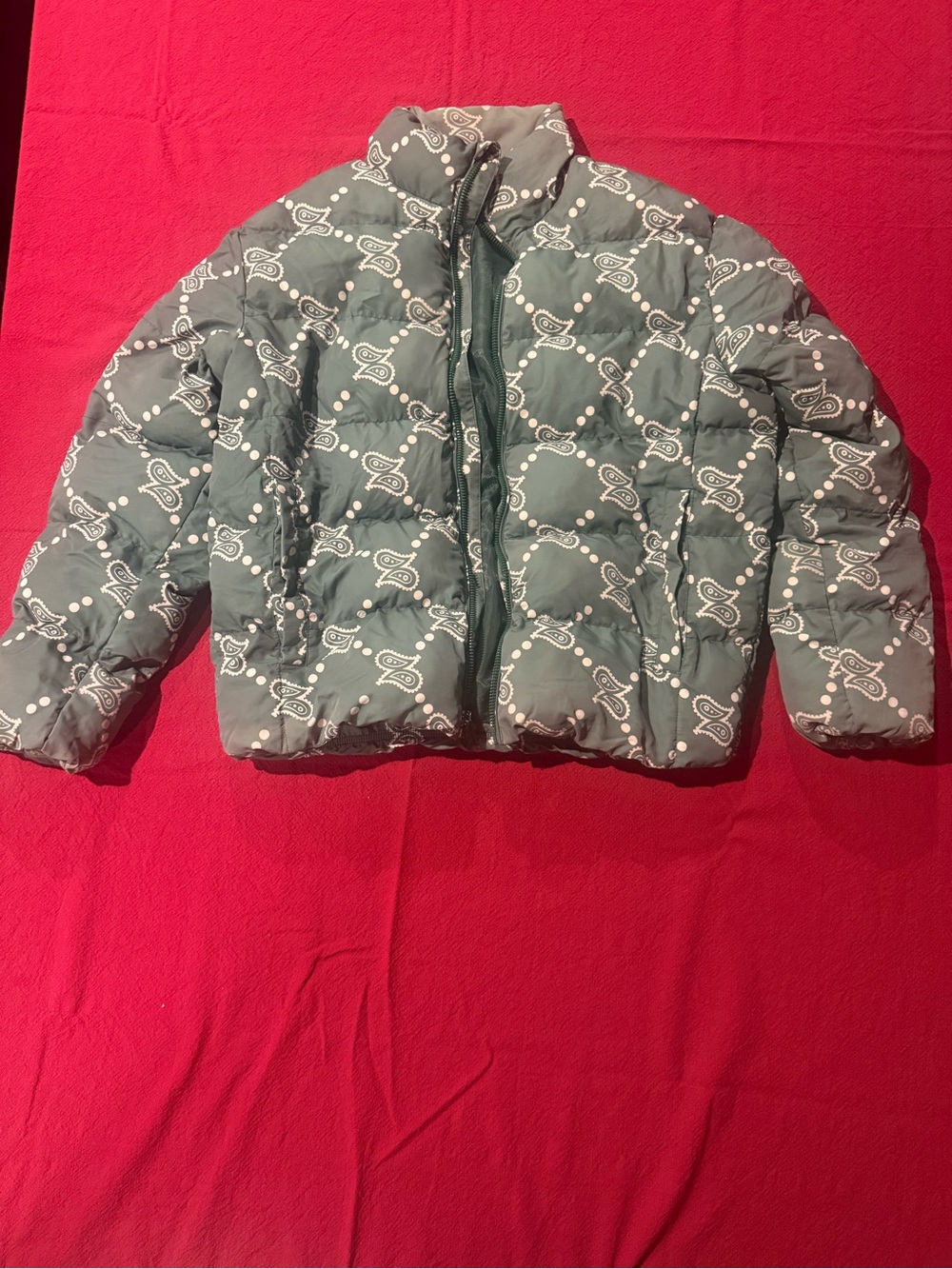 Maison Article Paisley Puffer Jacket